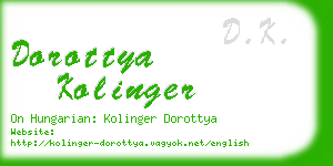 dorottya kolinger business card